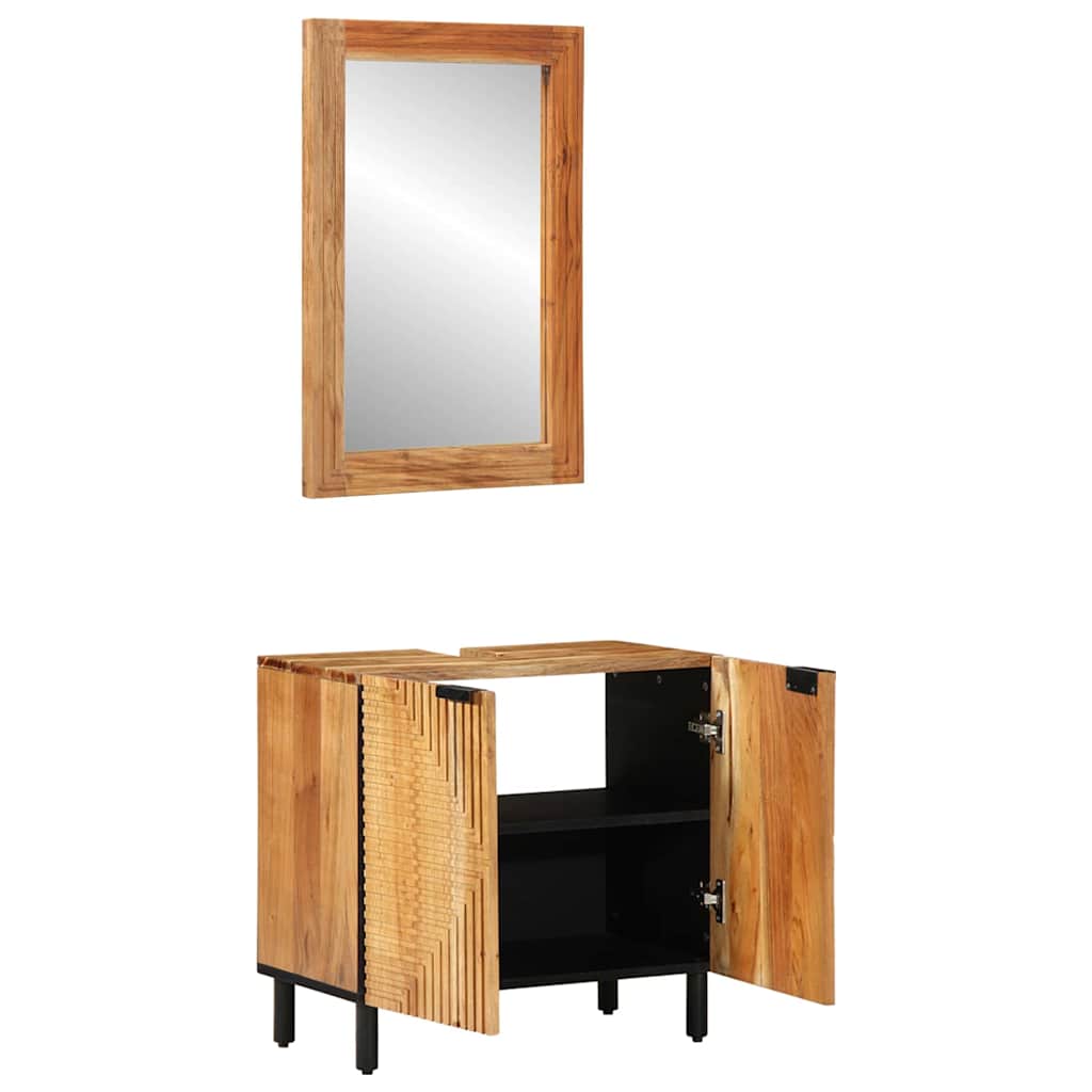 Ensemble d'armoire de salle de bain 2 pc Naturel - XIOS