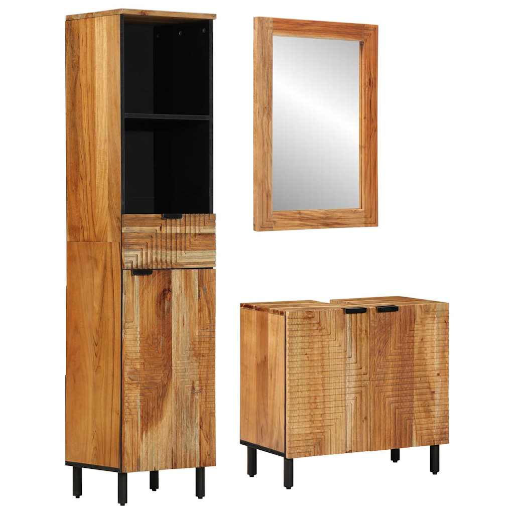 Ensemble d'armoire de salle de bain 3 pc Naturel - XIOS