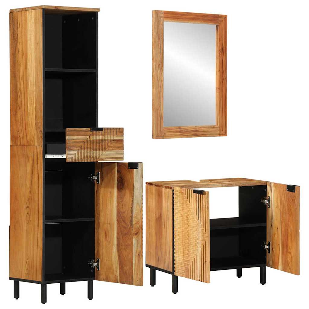 Ensemble d'armoire de salle de bain 3 pc Naturel - XIOS