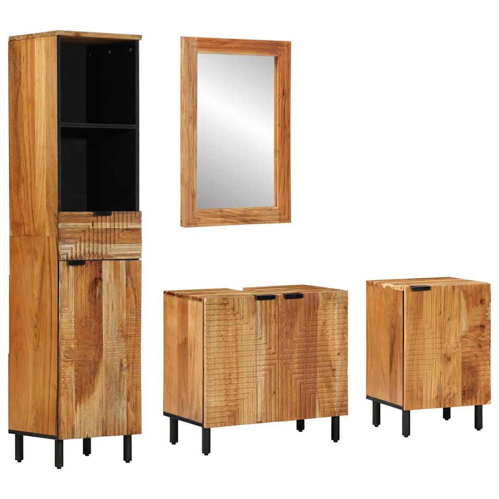 Ensemble d'armoire de salle de bain 4 pc Naturel - XIOS