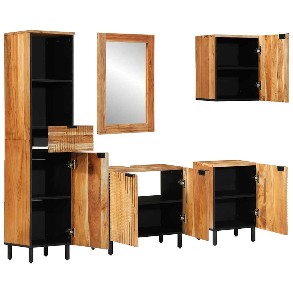 Ensemble d'armoire de salle de bain 5 pc Naturel - XIOS