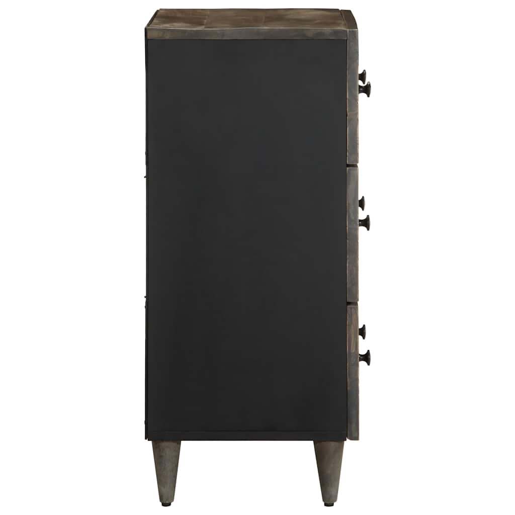 Buffets 2 pcs gris clair 60x33,5x75 cm bois de manguier massif - XIOS