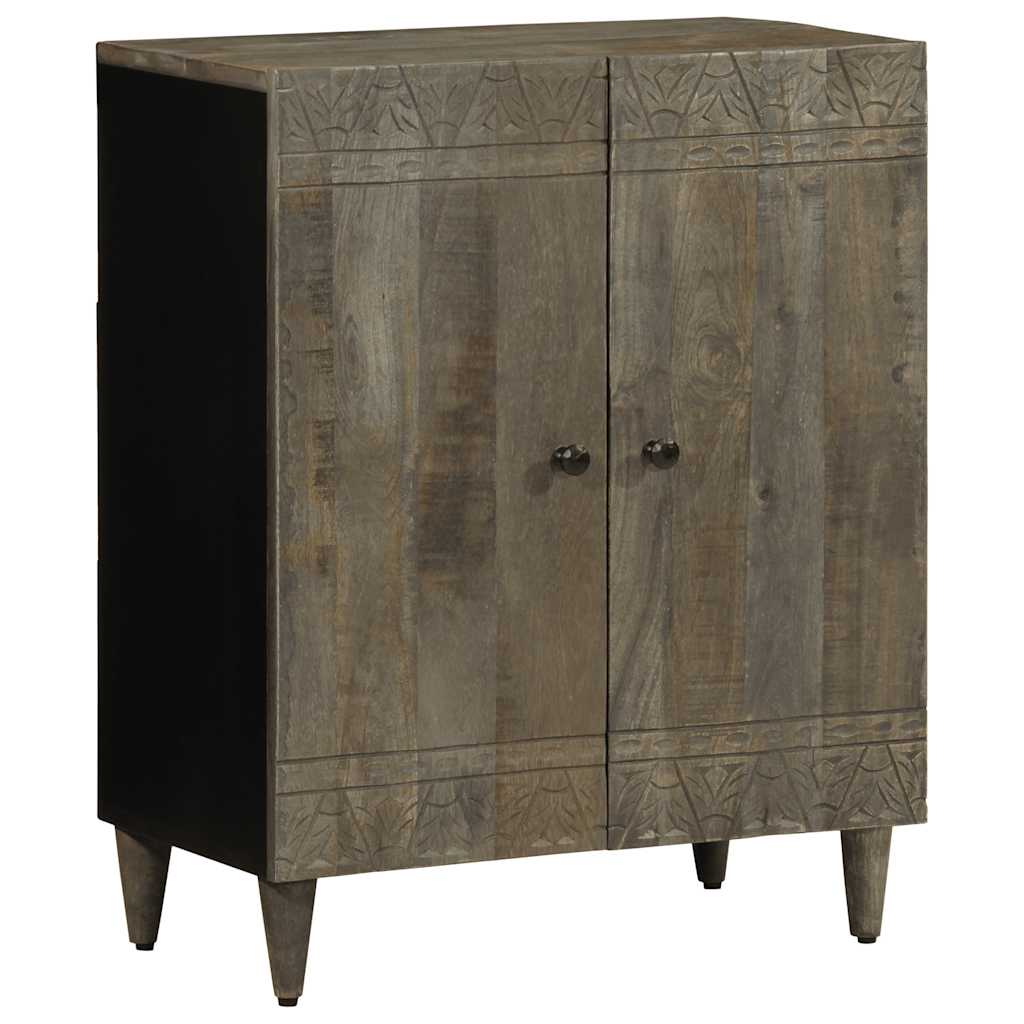 Buffets 3 pcs gris clair 60x33,5x75 cm bois de manguier massif - XIOS