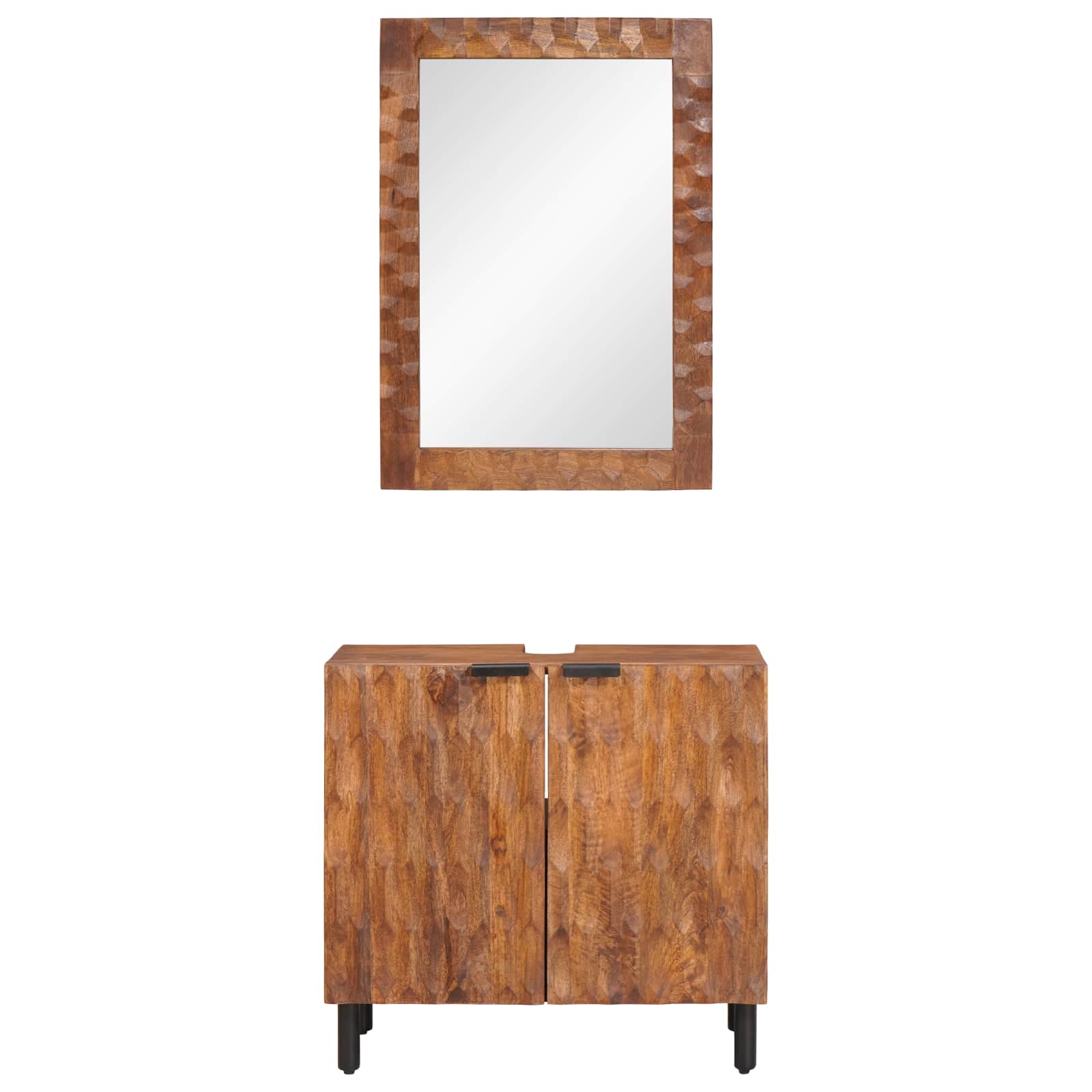 Ensembles de salle de bain 2 pc Acacia Marron Winish
