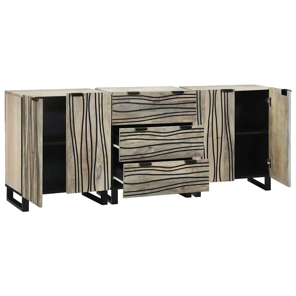 Ensemble de buffet 3 pc Blanc 180 x 33 x 75 cm - XIOS