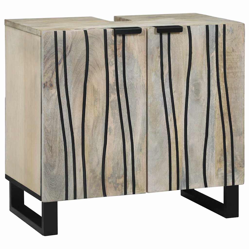 Ensemble de mobilier de salle de bain 4 pièces Brun Noyé