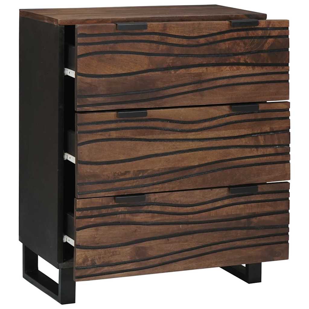 Ensemble de buffet 2 pc Noyer 120 x 33 x 75 cm