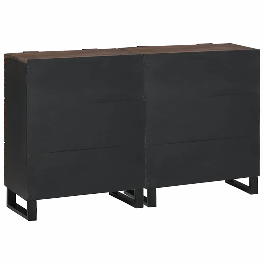 Buffets 2 pcs Marron 60 x 33.5 x 75 cm bois de manguier massif - XIOS