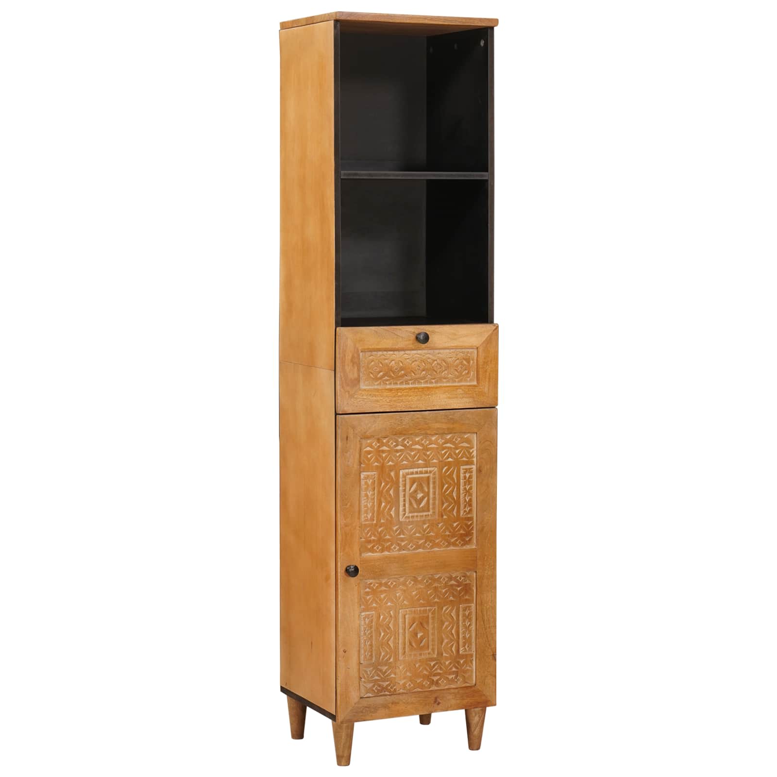 Ensemble de mobilier de salle de bain 4 pièces Marron