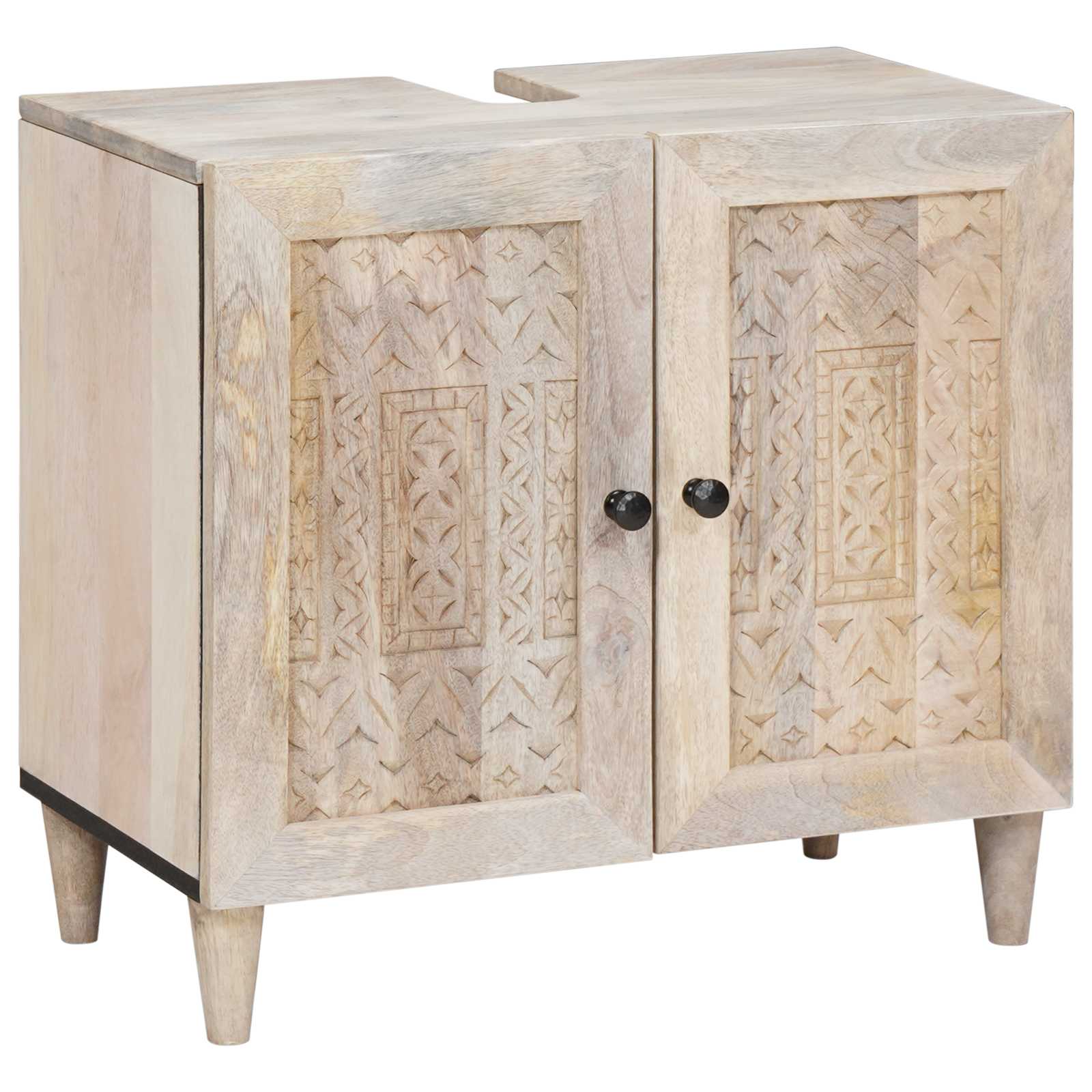 Ensemble de mobilier de salle de bain 3 pièces Blanc