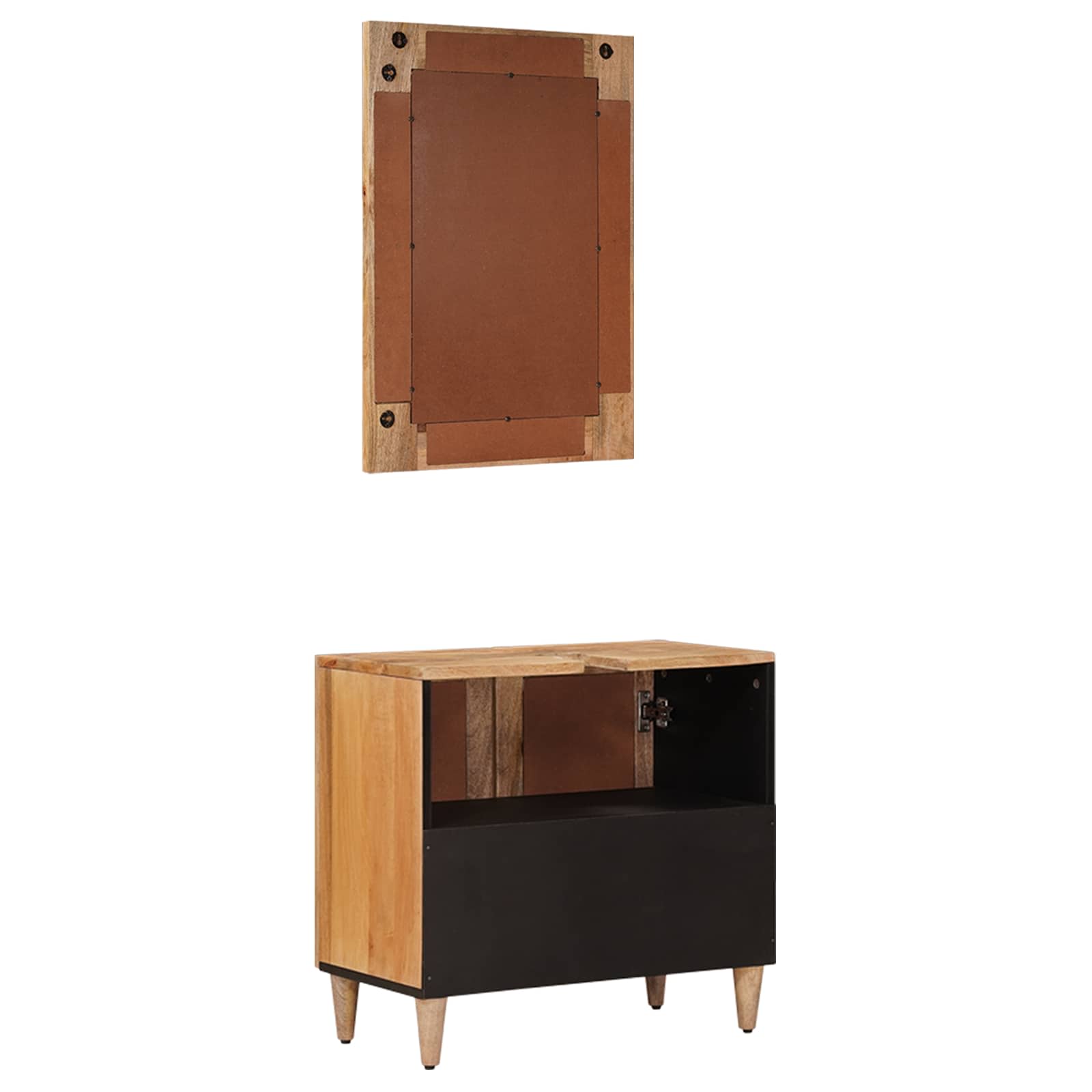 Ensemble de mobilier de salle de bain 2 pièces Naturel