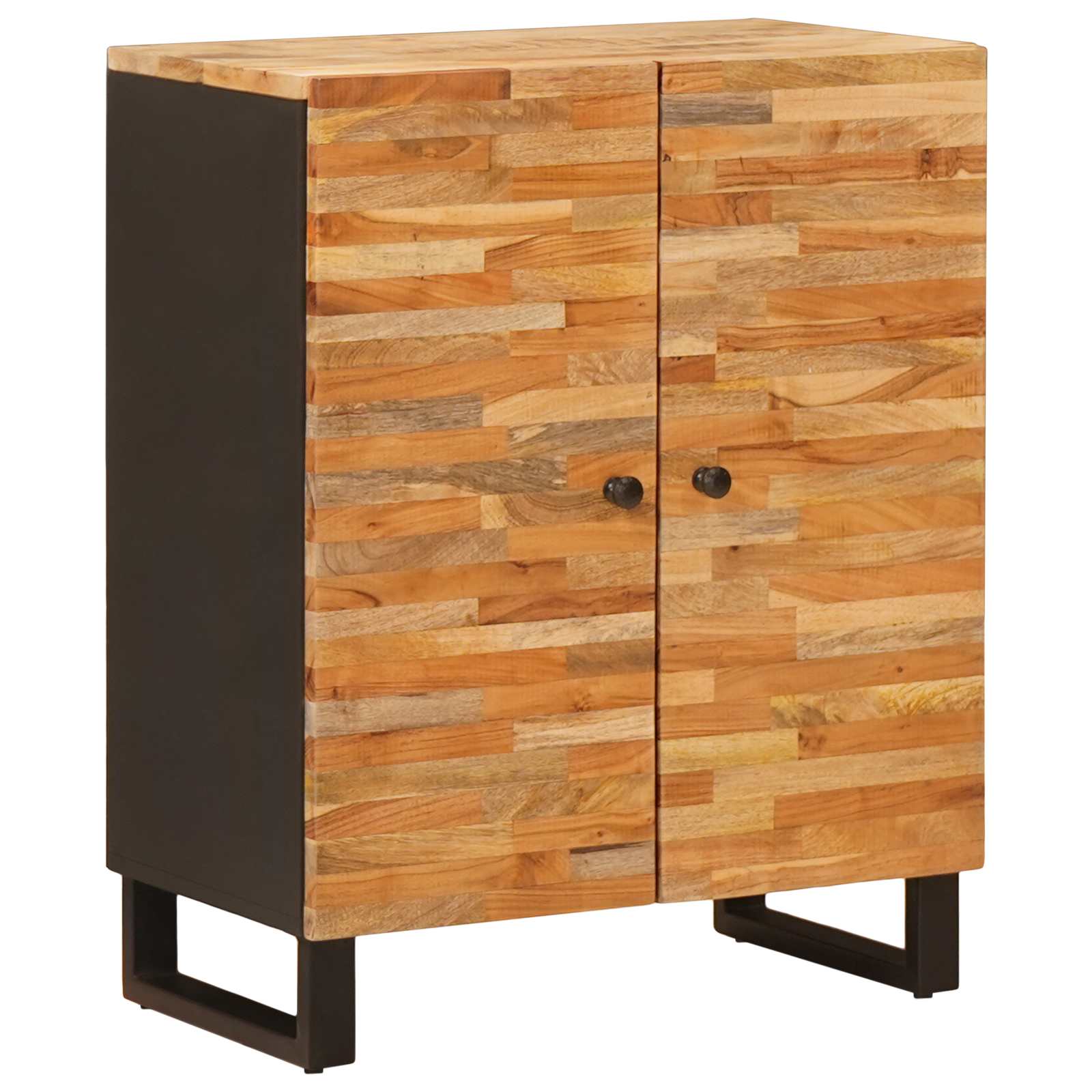 Buffet 3 pcs Marron 60 x 33 x 75 cm Bois de mangue massif - XIOS