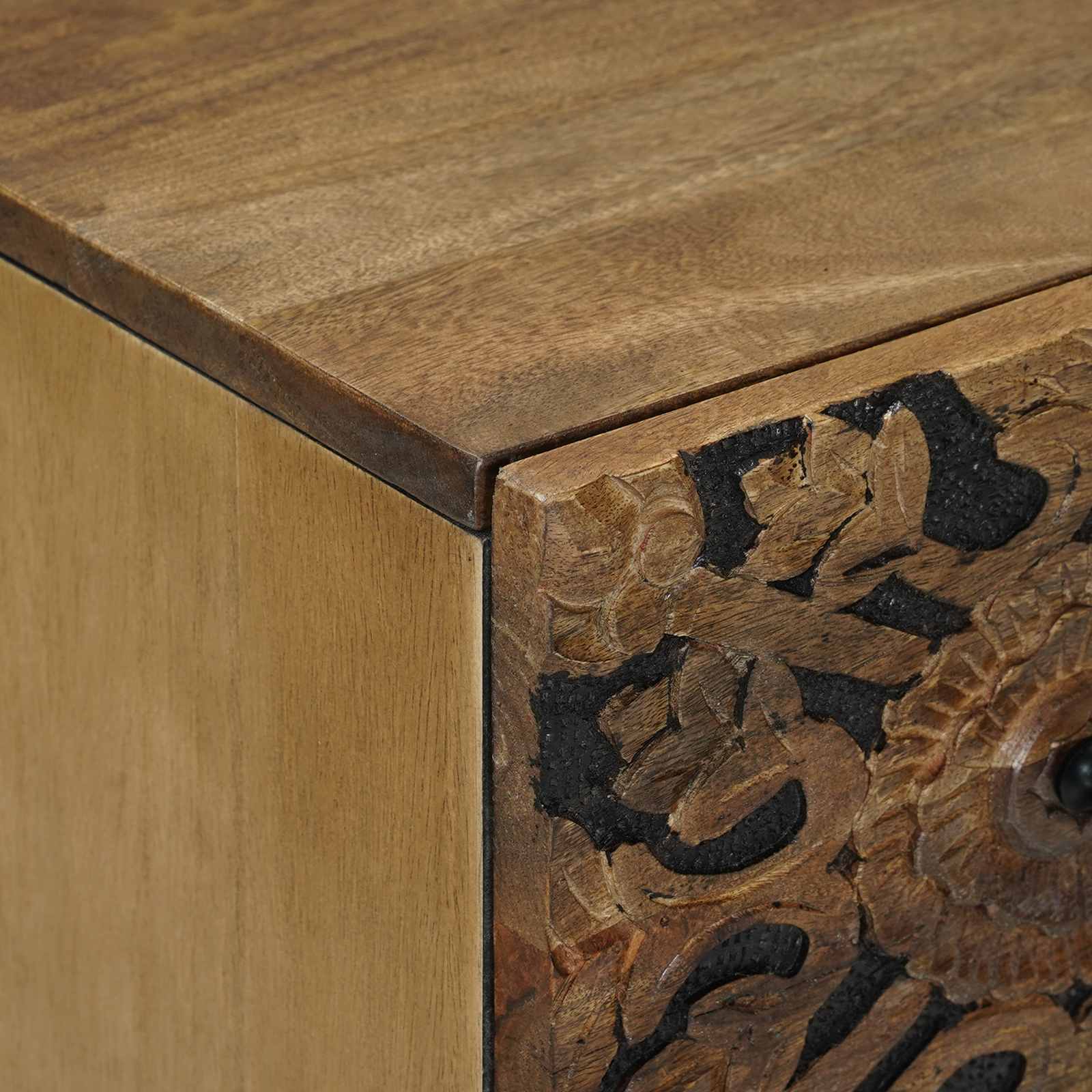 Buffet 2 pcs Marron 60 x 33,5 x 75 cm Bois de mangue massif - XIOS