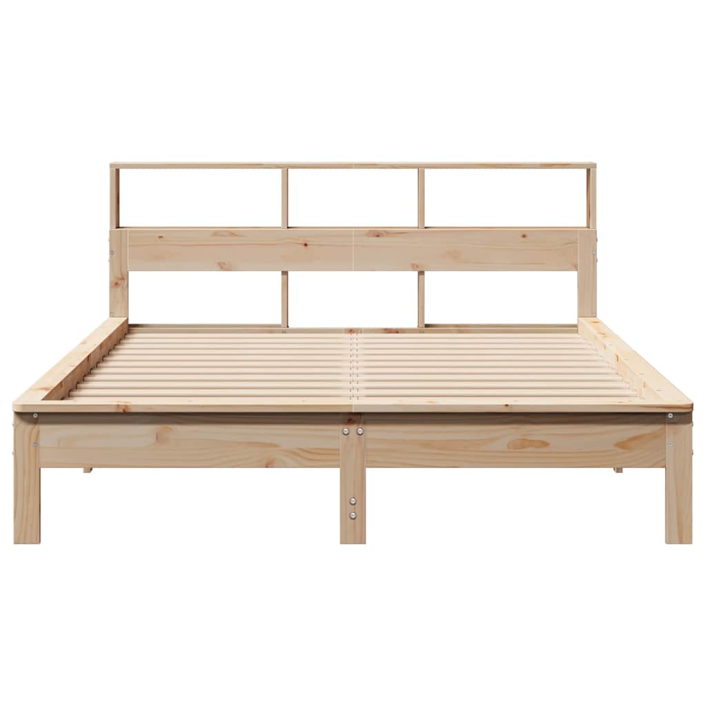 Cadre de lit sans matelas 150x200 cm bois de pin massif - XIOS