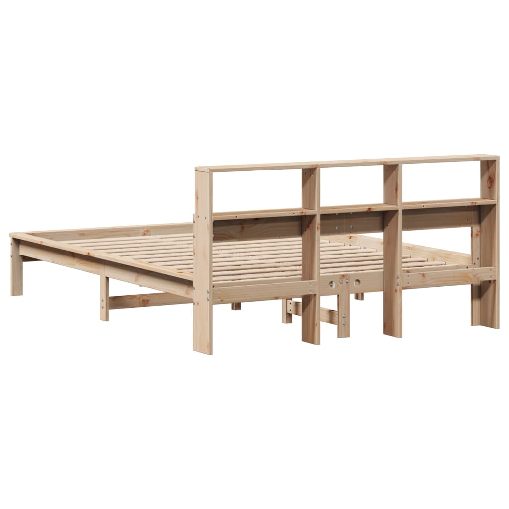 Cadre de lit sans matelas 140x200 cm bois massif de pin - XIOS