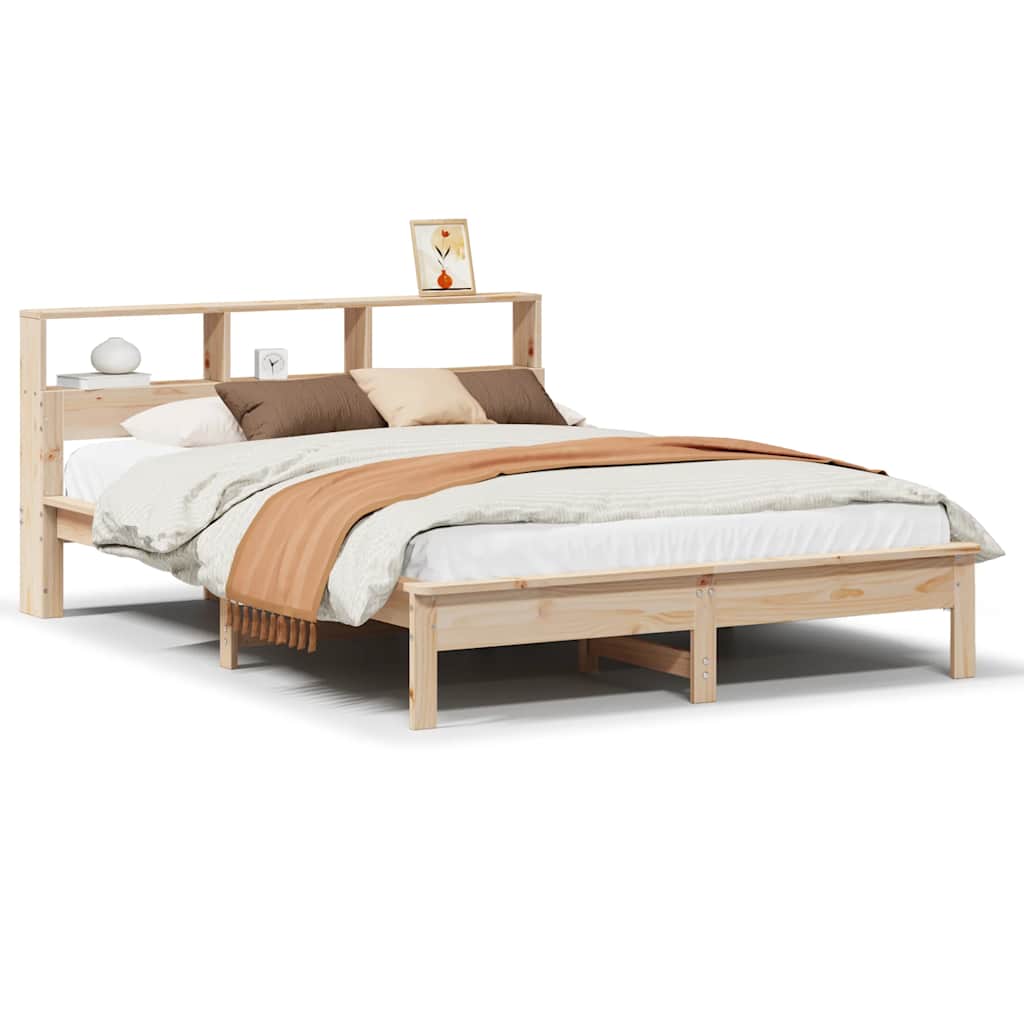 Cadre de lit sans matelas 140x190 cm bois de pin massif - XIOS