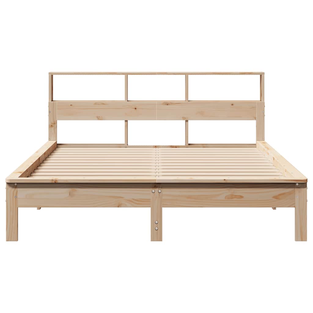 Cadre de lit sans matelas 140x190 cm bois de pin massif - XIOS