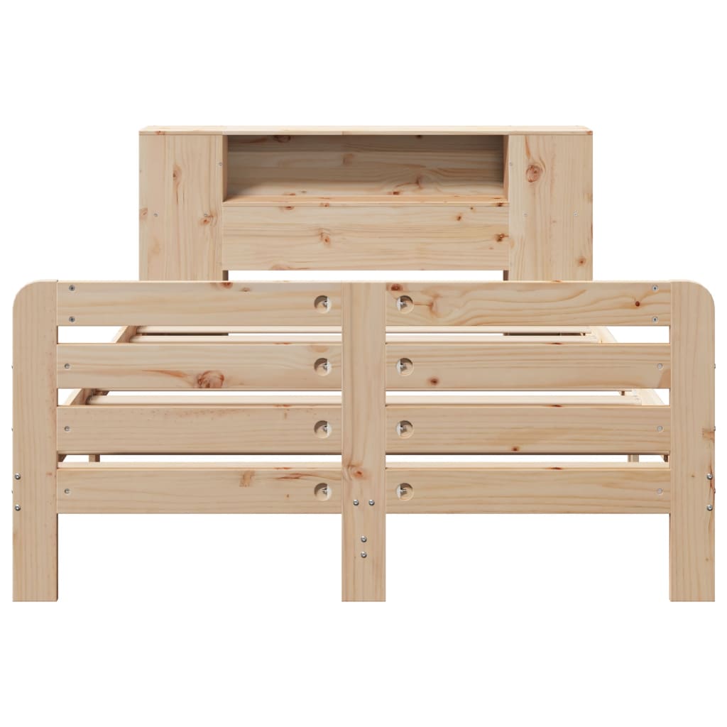 Cadre de lit sans matelas 120x190 cm bois de pin massif - XIOS