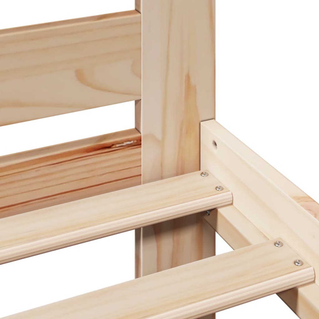 Cadre de lit sans matelas 120x200 cm bois de pin massif - XIOS