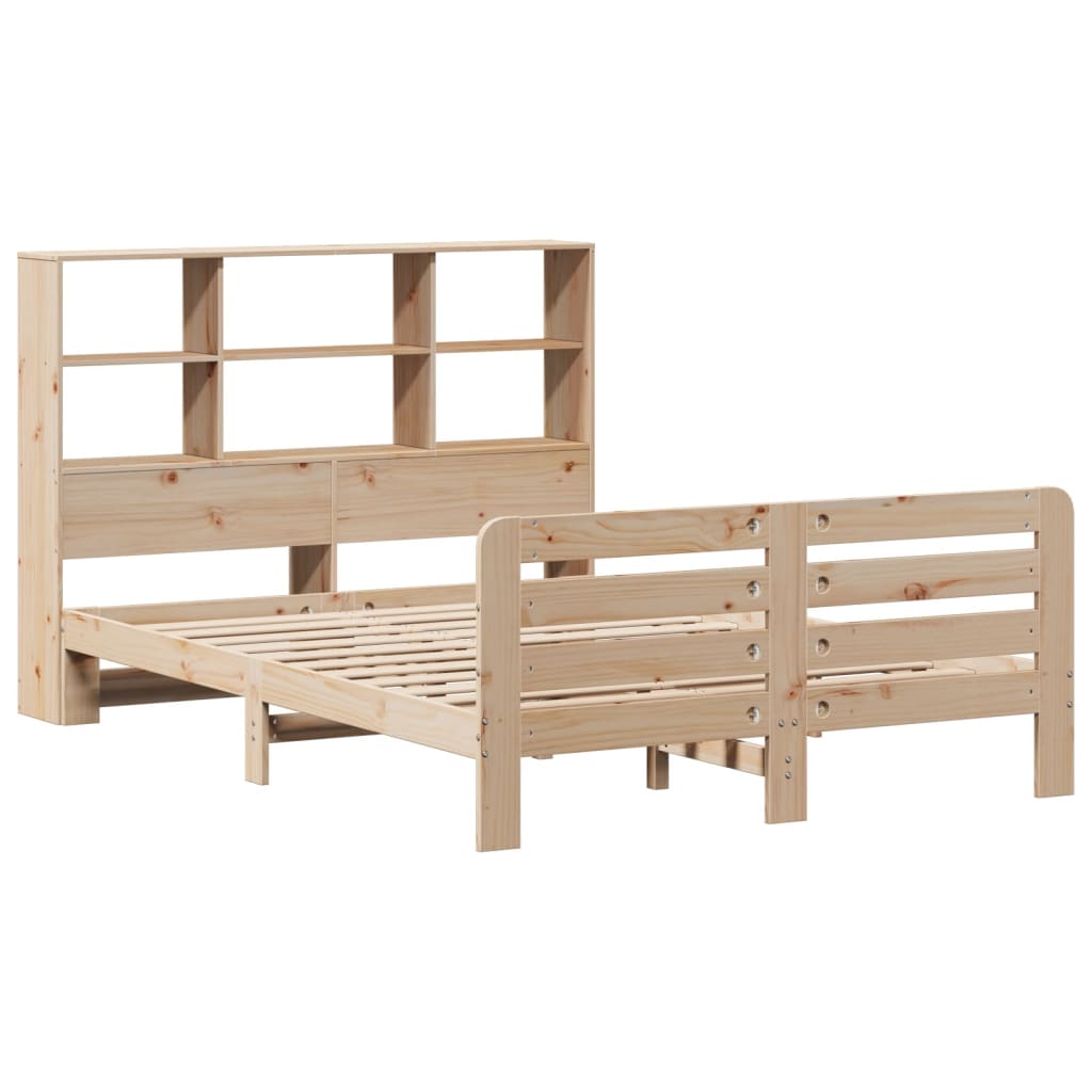 Cadre de lit sans matelas 160x200 cm bois massif de pin - XIOS
