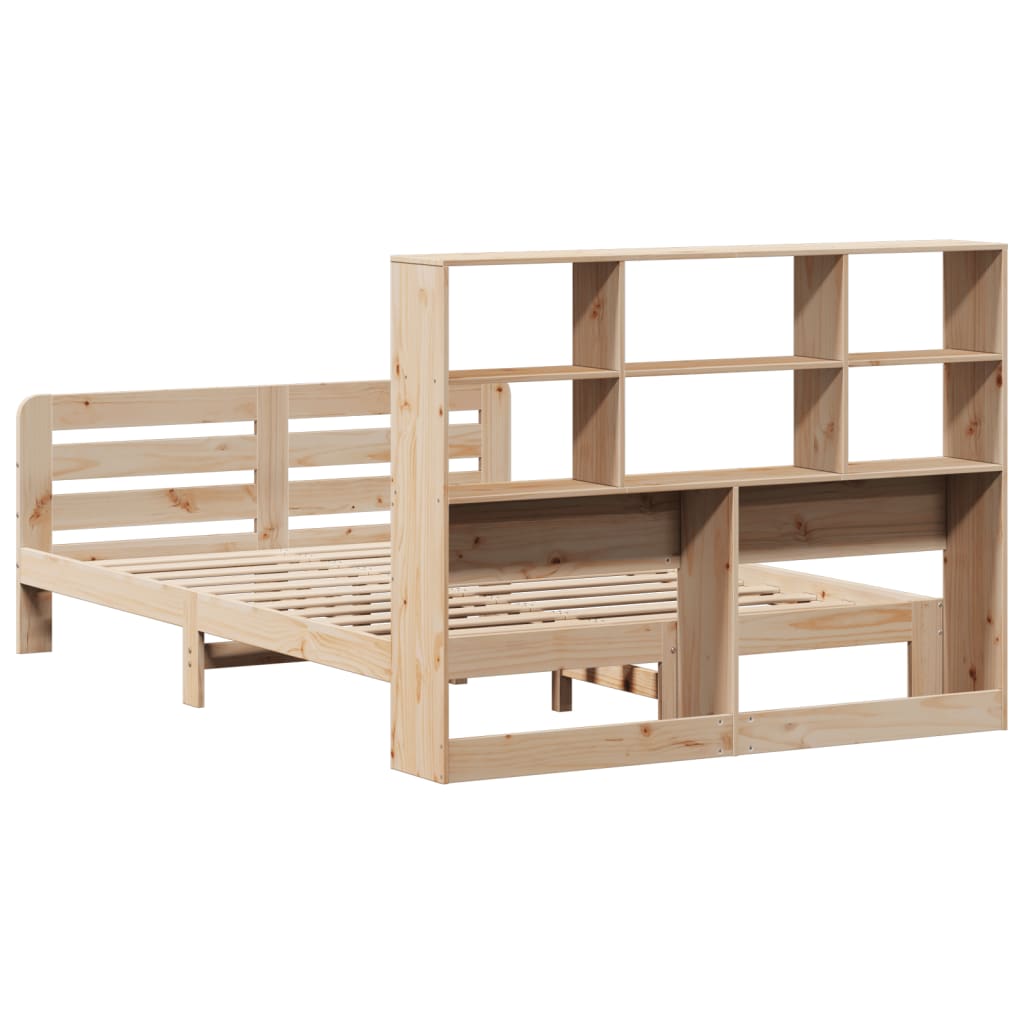 Cadre de lit sans matelas 160x200 cm bois massif de pin - XIOS