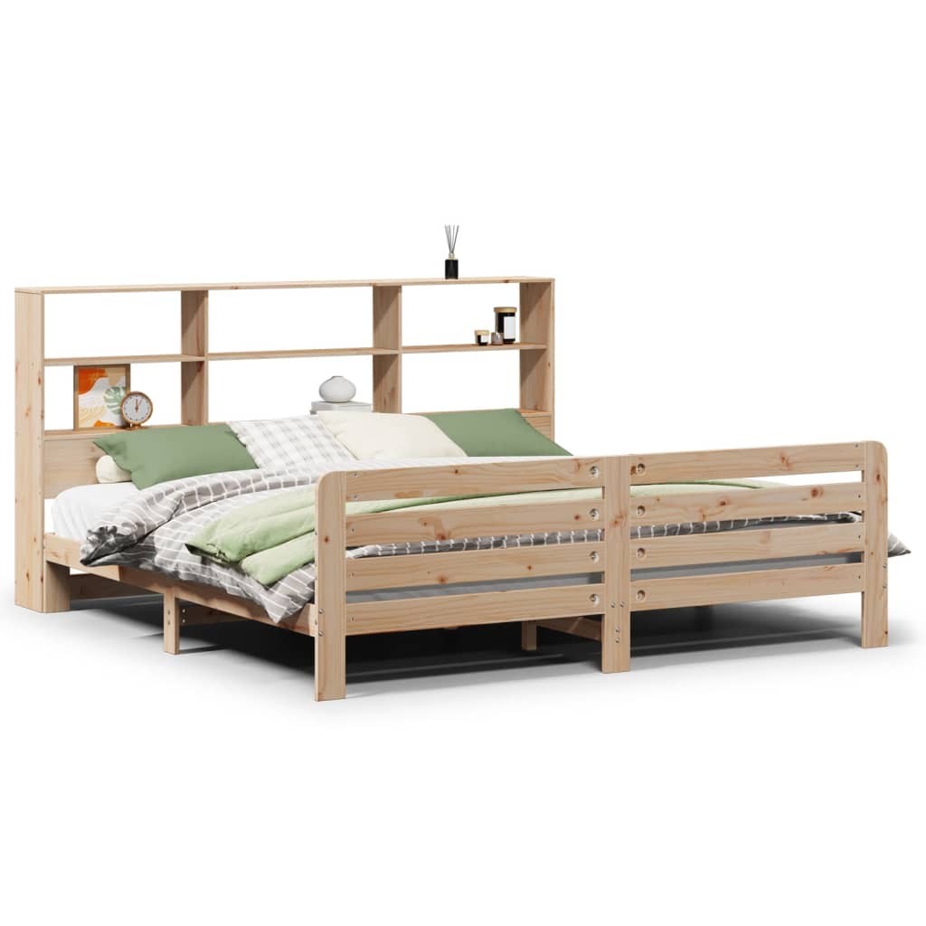 Cadre de lit sans matelas 180x200 cm bois massif de pin - XIOS