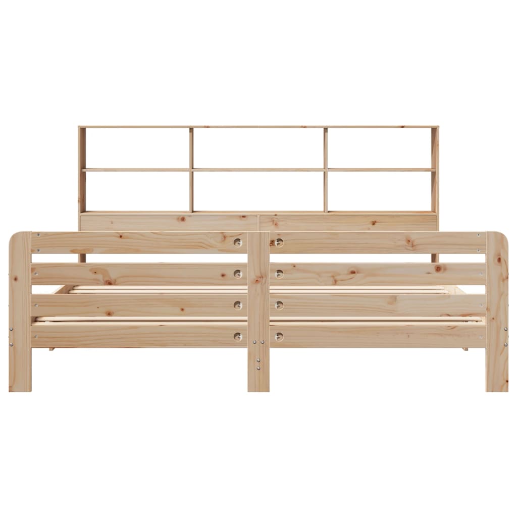Cadre de lit sans matelas 180x200 cm bois massif de pin - XIOS