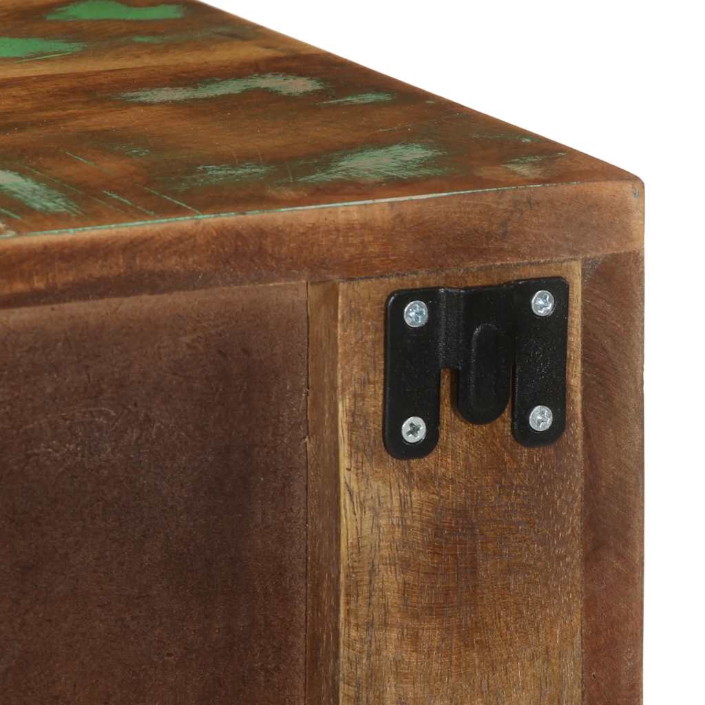 Tables de chevet murales 2 pcs bois massif de récupération - XIOS