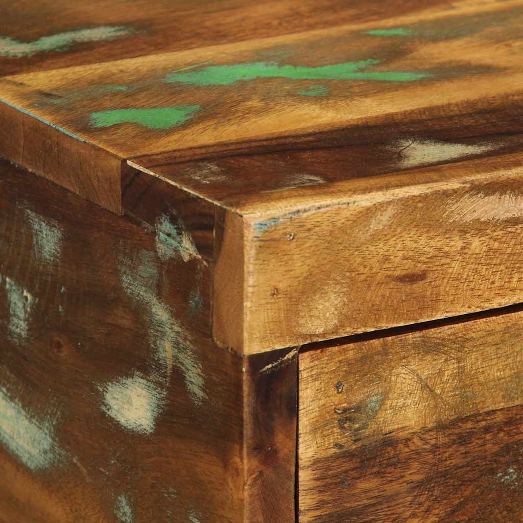 Tables de chevet murales 2 pcs bois massif de récupération - XIOS