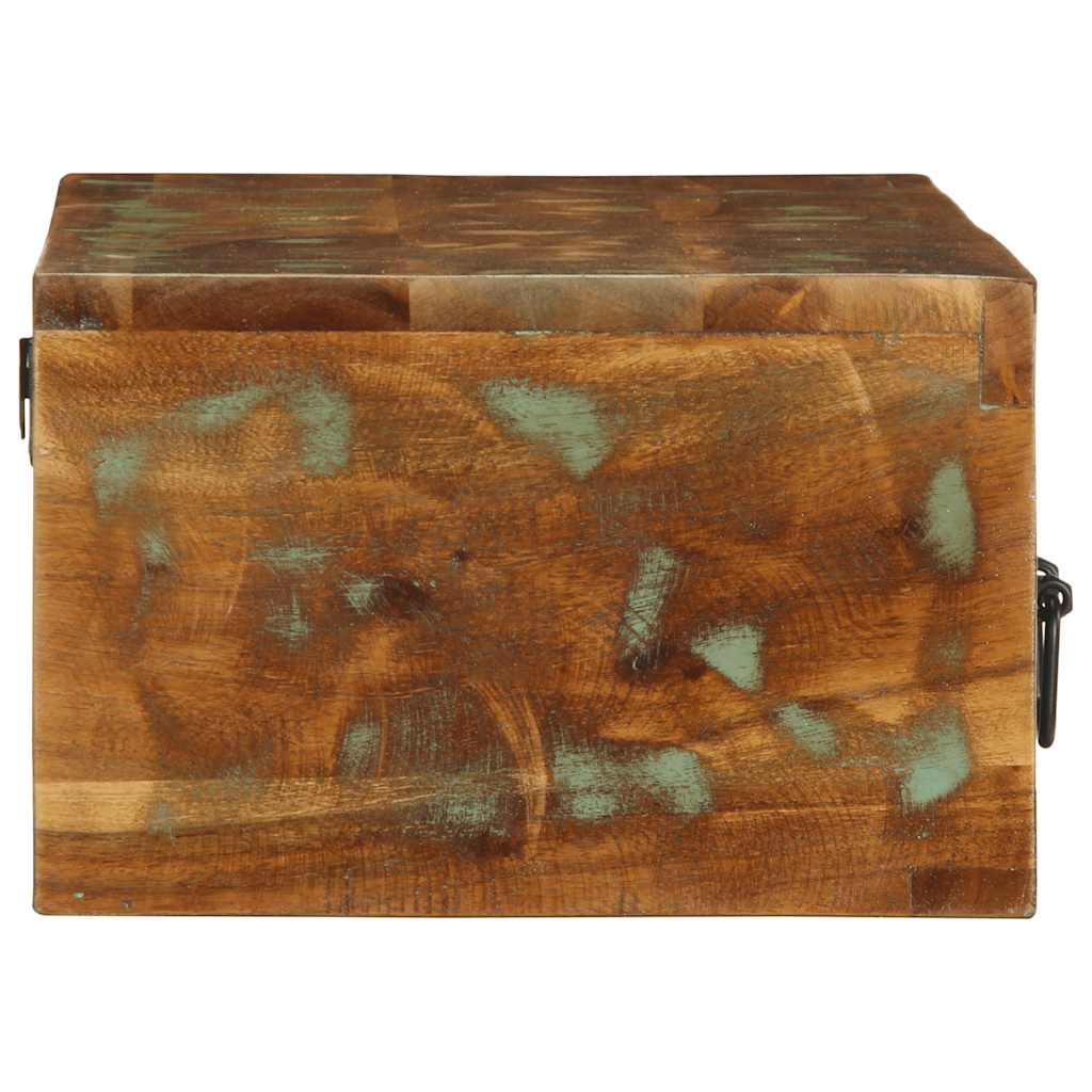 Meuble TV mural 80x30x19 cm bois massif de récupération - XIOS