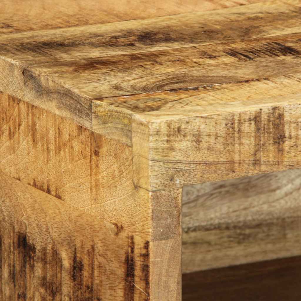 Meuble TV mural 40x30x19 cm bois massif de manguier brut - XIOS