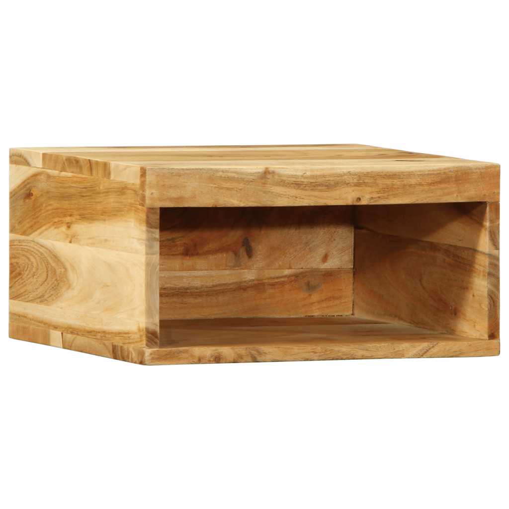 Meuble TV mural 40x30x19 cm bois massif d'acacia - XIOS