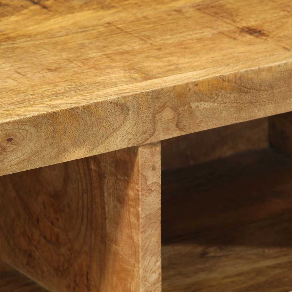 Meuble TV mural 60x30x19 cm bois massif de manguier brut - XIOS
