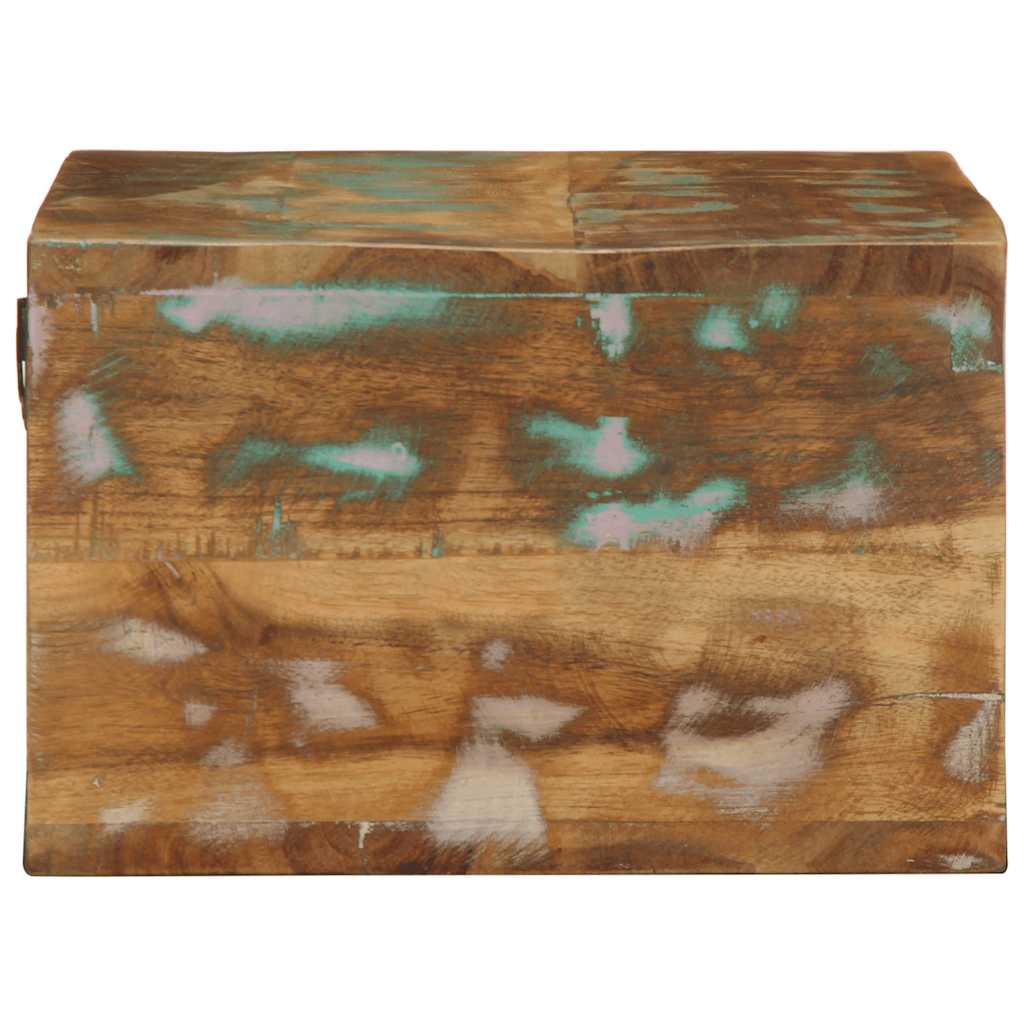 Meuble TV mural 60x30x19 cm bois massif de récupération - XIOS