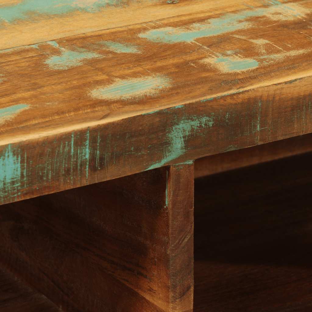 Meuble TV mural 60x30x19 cm bois massif de récupération - XIOS