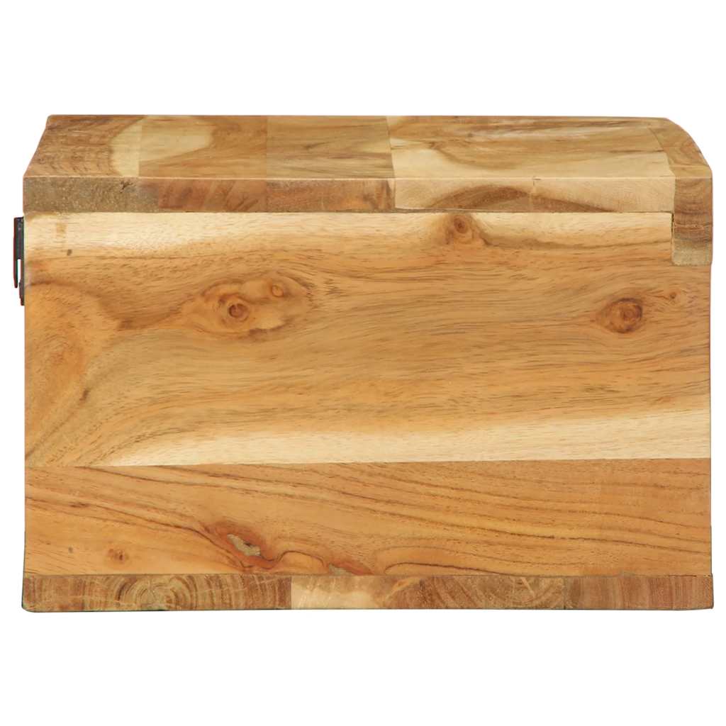 Meuble TV mural 60x30x19 cm bois massif d'acacia - XIOS
