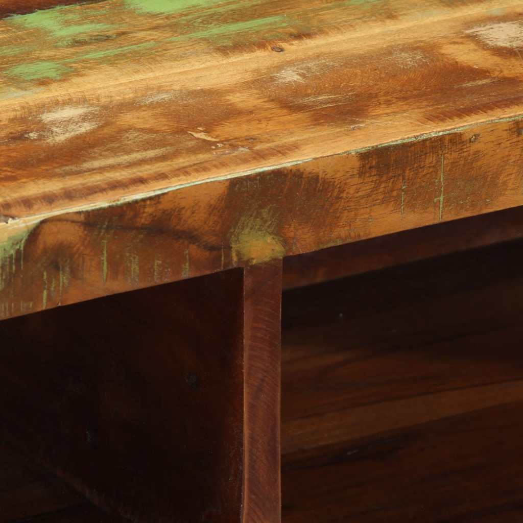 Meuble TV mural 80x30x19 cm bois massif de récupération - XIOS