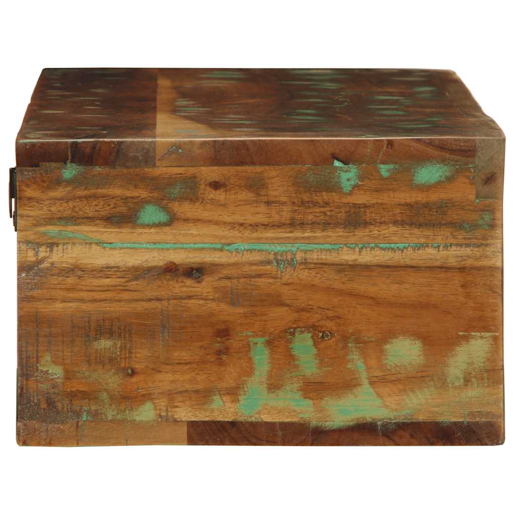 Meuble TV mural 100x30x19 cm bois massif de récupération - XIOS