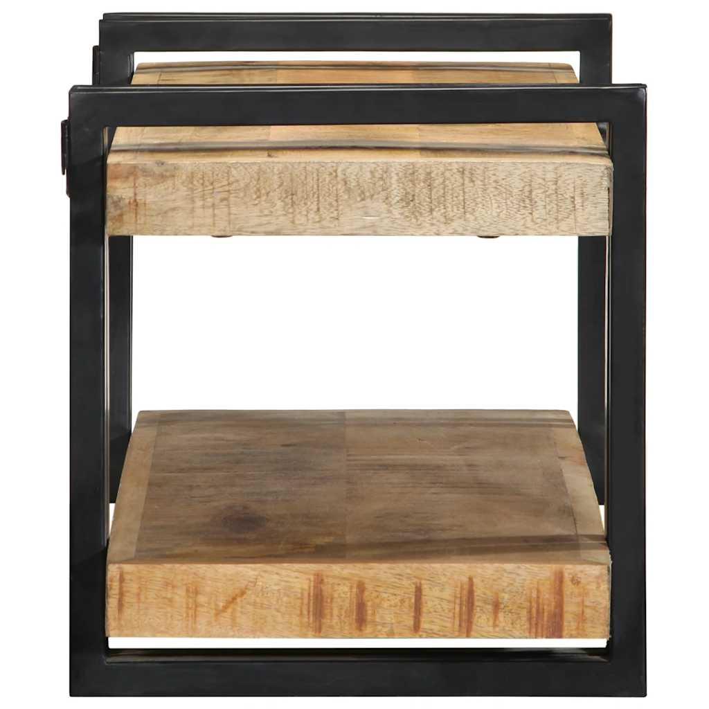 Étagère murale 70x33x35 cm bois de manguier massif brut - XIOS