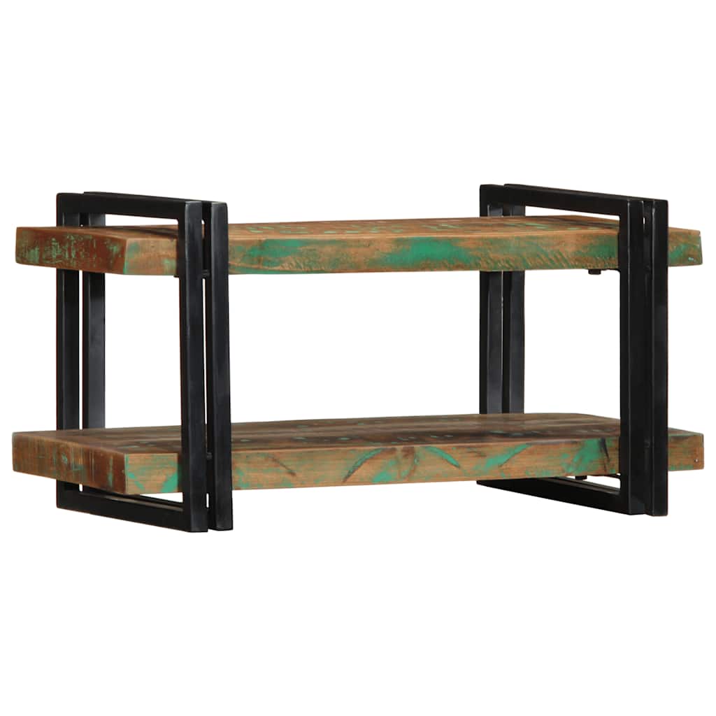 Étagère murale multicolore bois massif récupération - XIOS