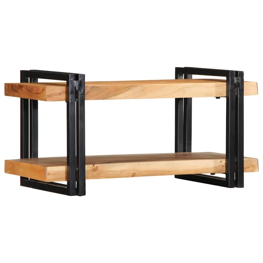 Étagère murale 70x33x35 cm bois massif d'acacia - XIOS