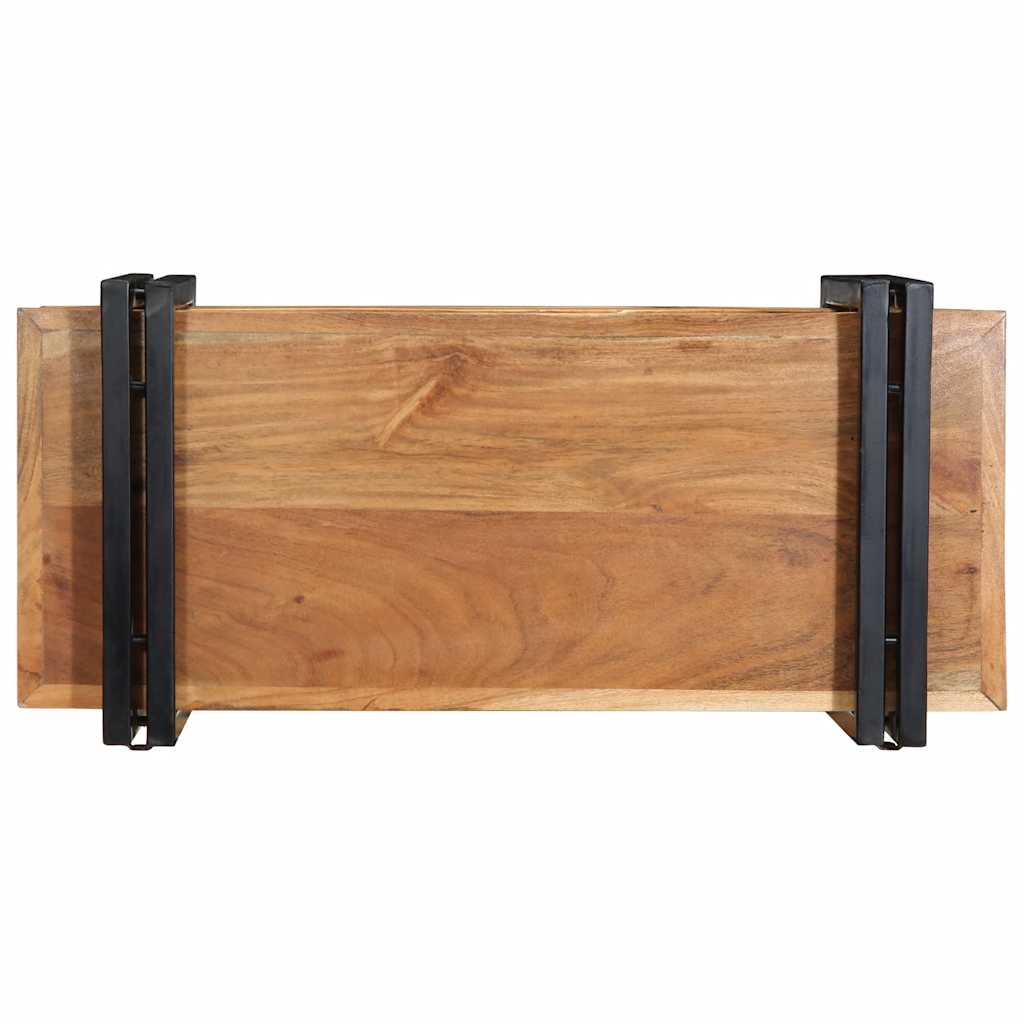 Étagère murale 70x33x35 cm bois massif d'acacia - XIOS