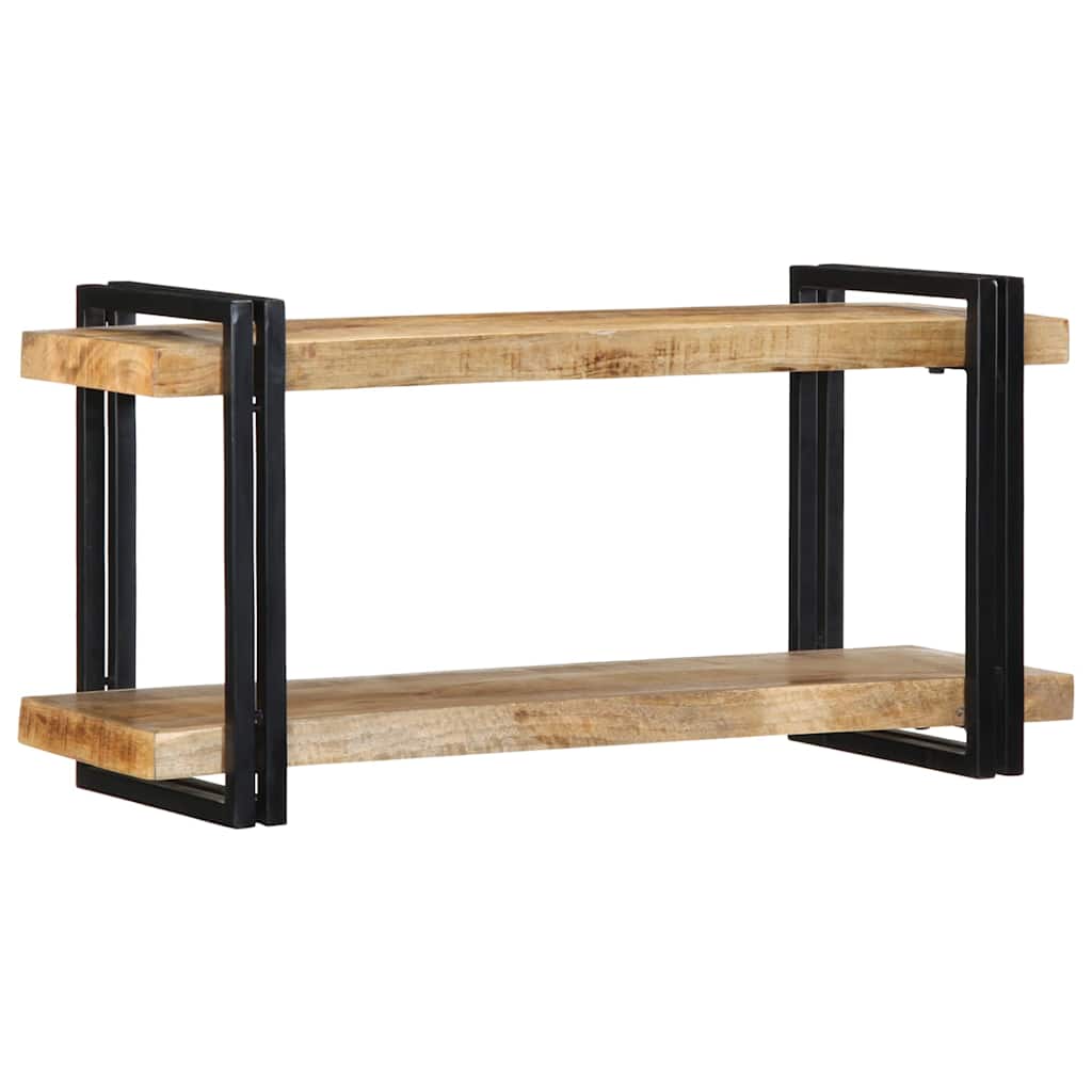 Étagère murale 90x33x45 cm bois de manguier massif brut - XIOS