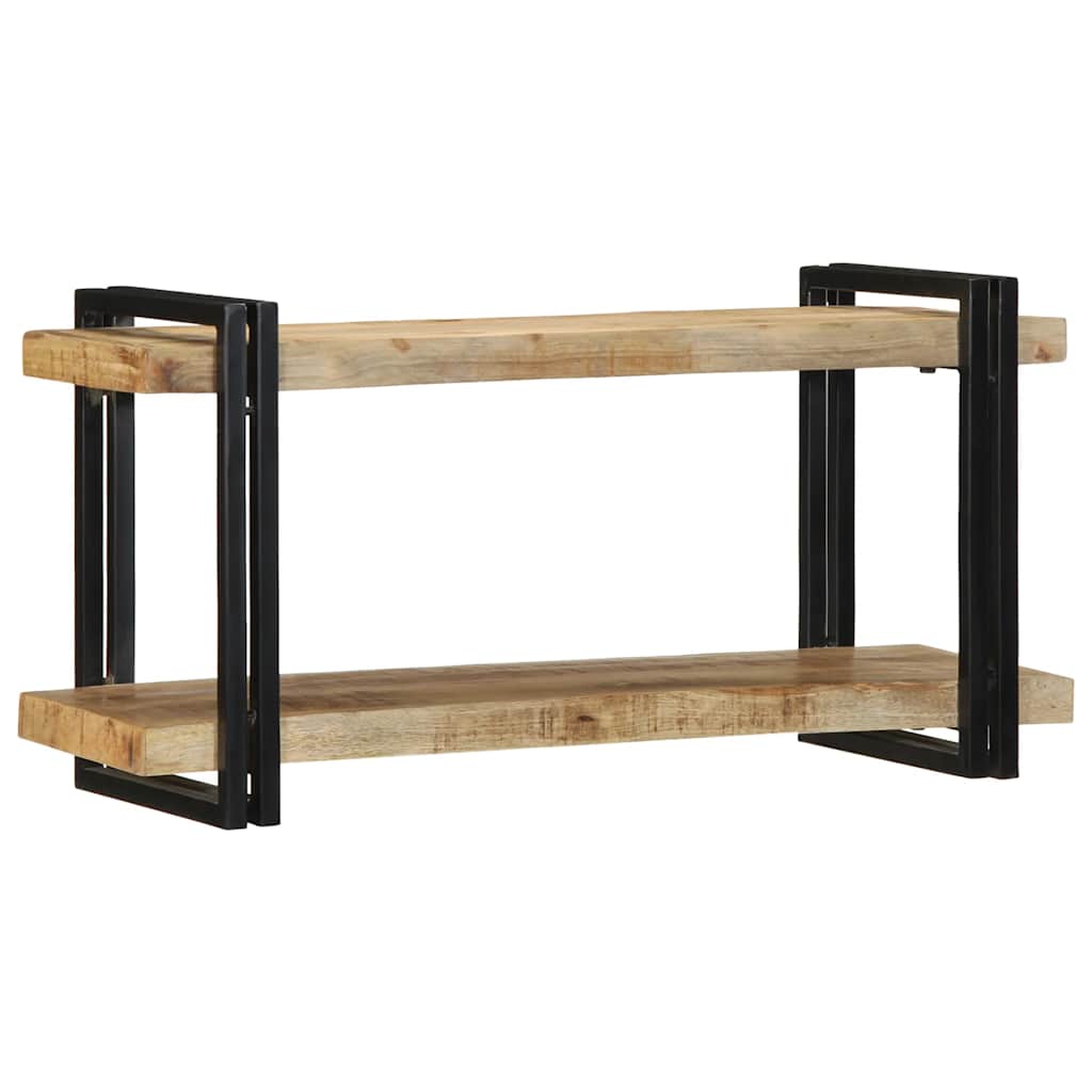 Étagère murale 90x33x45 cm bois de manguier massif brut - XIOS