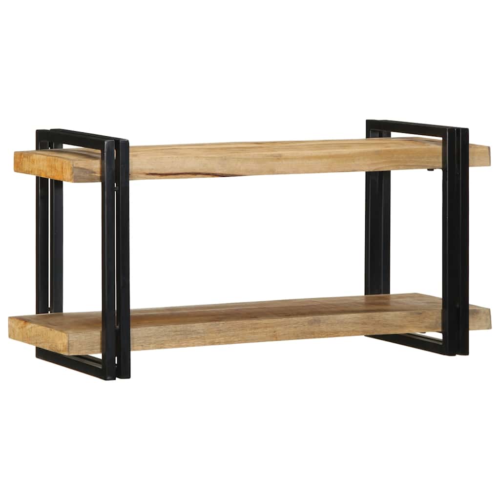 Étagère murale 90x33x45 cm bois de manguier massif brut - XIOS
