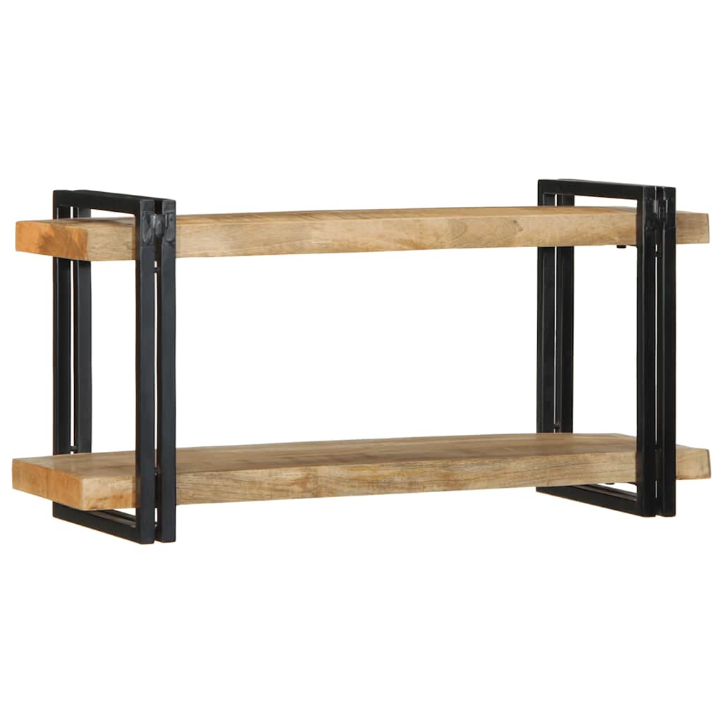 Étagère murale 90x33x45 cm bois de manguier massif brut - XIOS