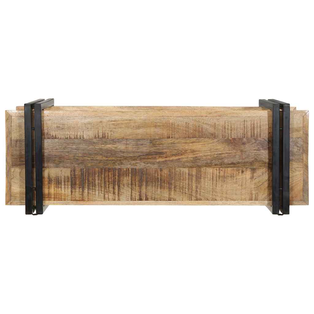 Étagère murale 90x33x45 cm bois de manguier massif brut - XIOS