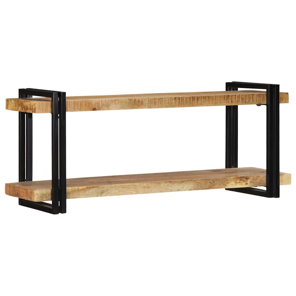 Étagère murale 110x33x45 cm bois de manguier massif brut - XIOS