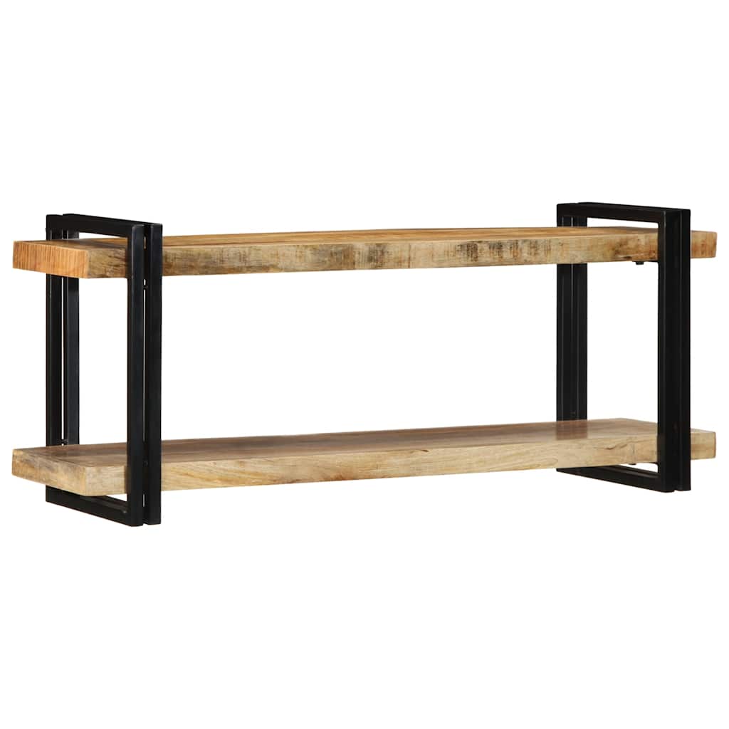 Étagère murale 110x33x45 cm bois de manguier massif brut - XIOS