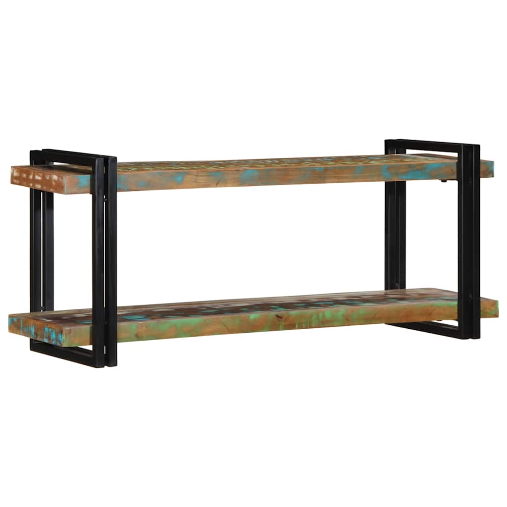 Étagère murale multicolore bois massif récupération - XIOS